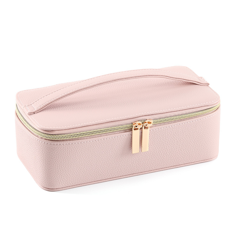 Διασυνοριακό κουτί κοσμημάτων PU Απλό φορητό αντιοξειδωτικό διαφανές κουτί αποθήκευσης κοσμημάτων βραχιόλι σκουλαρίκια κολιέ σε απόθεμα