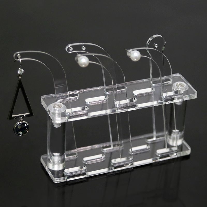 Auskarų išbandymo įrankis, auskarų stovas, akrilinis auskarų stovas, gyvo kambario rekvizitai, skaidrus bandymo įrankis