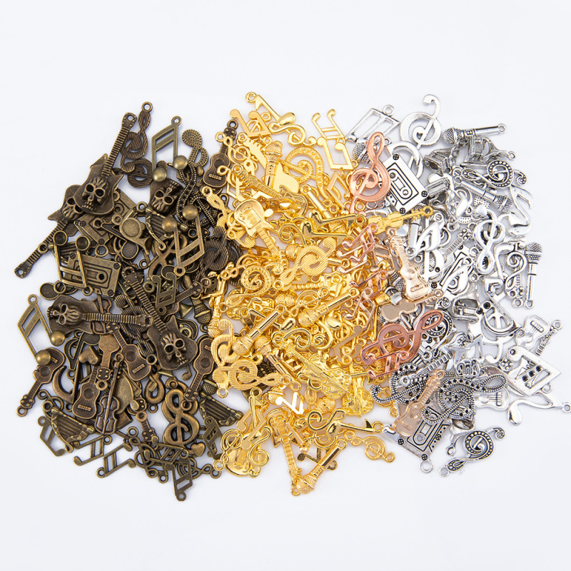 DIY retro sulamist segatud ripats muusikariistade seeria mood kaelakee käevõru ripats ehete aksessuaarid hulgimüük