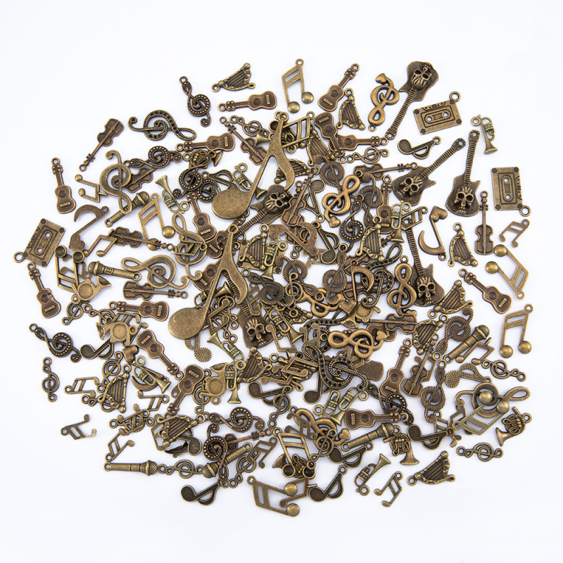 DIY retro sulamist segatud ripats muusikariistade seeria mood kaelakee käevõru ripats ehete aksessuaarid hulgimüük