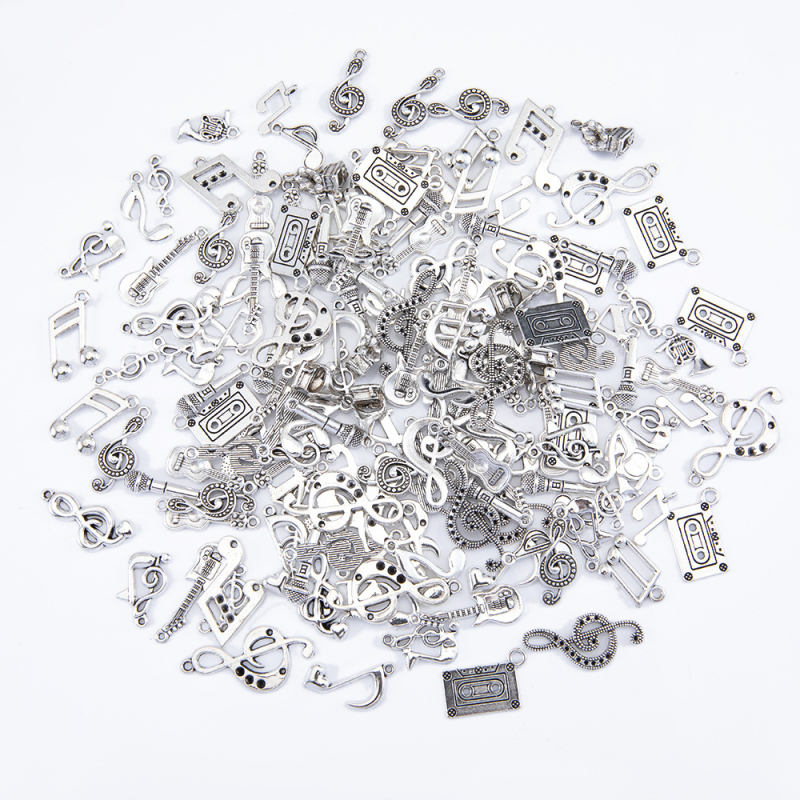 DIY retro sulamist segatud ripats muusikariistade seeria mood kaelakee käevõru ripats ehete aksessuaarid hulgimüük