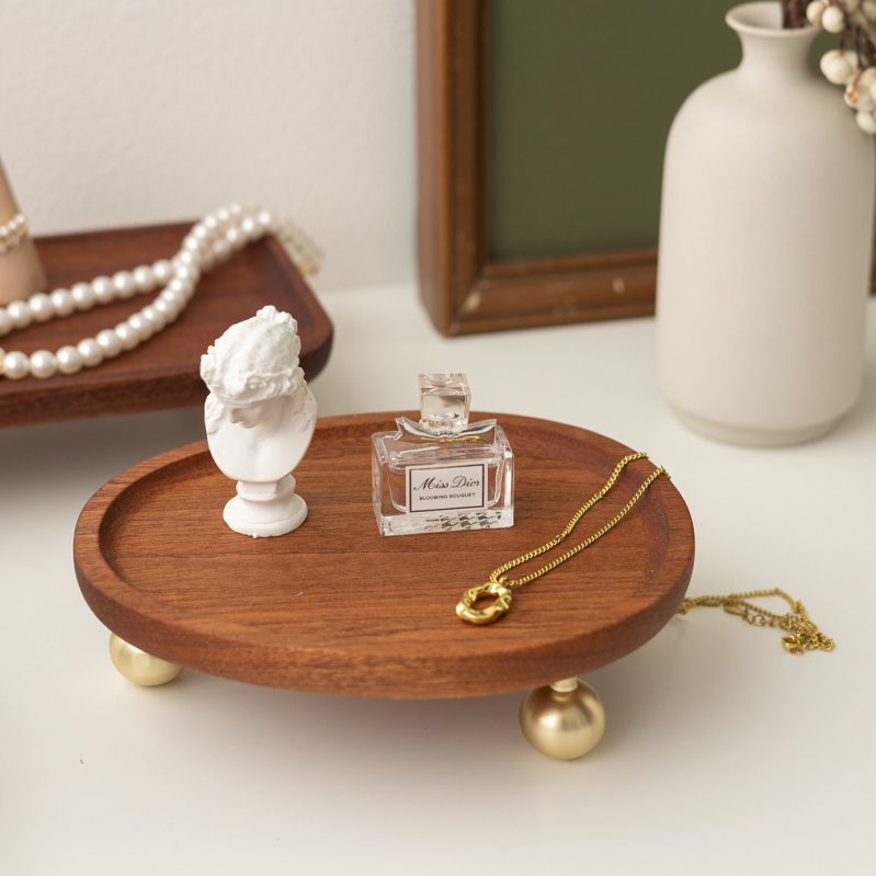 Täispuidust eebenipuust ehete karikasalus ehterõngas kaelakee vitriinplaat ehete vitriinalus laskmine