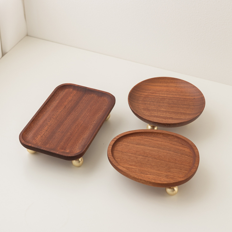 Täispuidust eebenipuust ehete karikasalus ehterõngas kaelakee vitriinplaat ehete vitriinalus laskmine