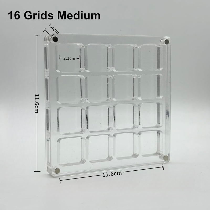 Šventinė kūrybinė akrilinė permatoma kriauklių laikymo dėžutė Pajūrio akmens maža kriauklių kolekcija magnetinė laikymo dėžutė