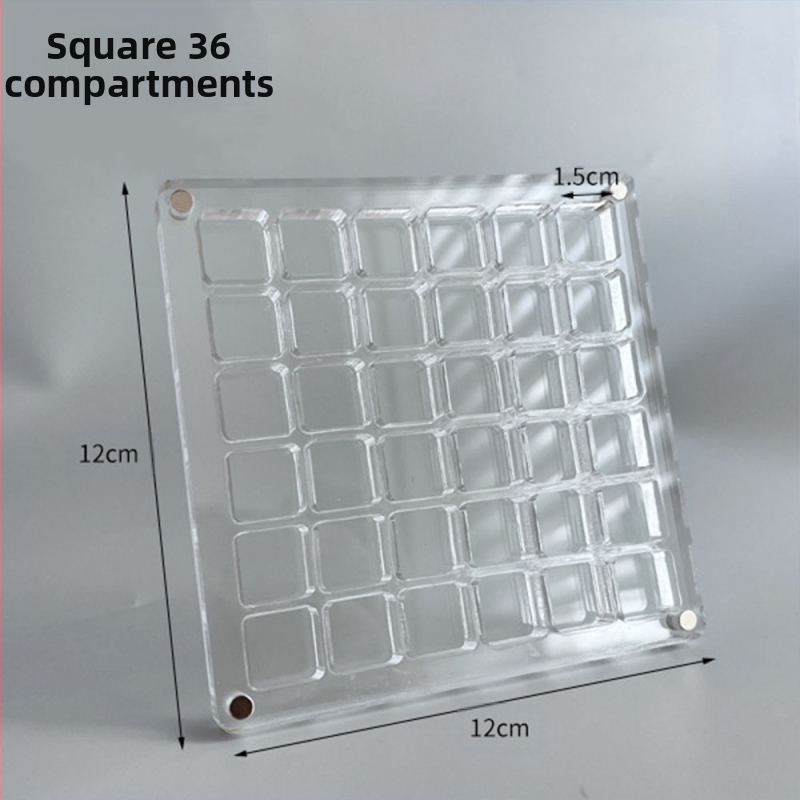 Šventinė kūrybinė akrilinė permatoma kriauklių laikymo dėžutė Pajūrio akmens maža kriauklių kolekcija magnetinė laikymo dėžutė