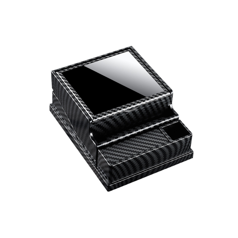 HB316 Stolná automatická dymová skrinka Automatické vyhadzovanie dymovej skrinky Pánske moderné fajčiarske doplnky Imitácia dreva Plastová dymová skrinka Super veľká kapacita