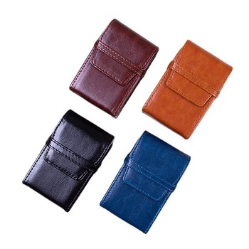 Εργοστάσιο χονδρικής 20 σετ από χοντρό κουτί τσιγάρων προσωπικότητα δημιουργική ανδρική δερμάτινη τσάντα τσιγάρων flip-top ολόκληρο πακέτο χοντρό κουτί τσιγάρων