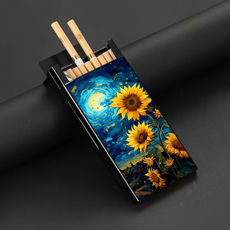 Kreativna obojena aluminijska kutija za cigarete za žene, tanka kutija za cigarete, 2024. Nova aluminijska kutija za cigarete za žene