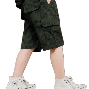 Λεπτό, χαλαρό, μεσαίο μήκος σορτς για αγόρια, καλοκαιρινό, μοντέρνο cargo παντελόνι μάρκας για μεγαλύτερα αγόρια