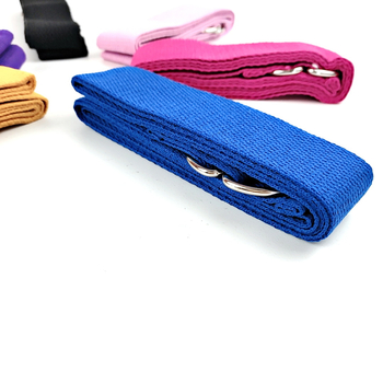 Ζώνη ελαστικού από καθαρό βαμβάκι για γιόγκα με σχοινί, ζώνη ελαστικού αθλητικής γυμναστικής, ζώνη ελαστικού ρυθμιζόμενη για γιόγκα, βοηθητική ζώνη ανοιχτού ώμου