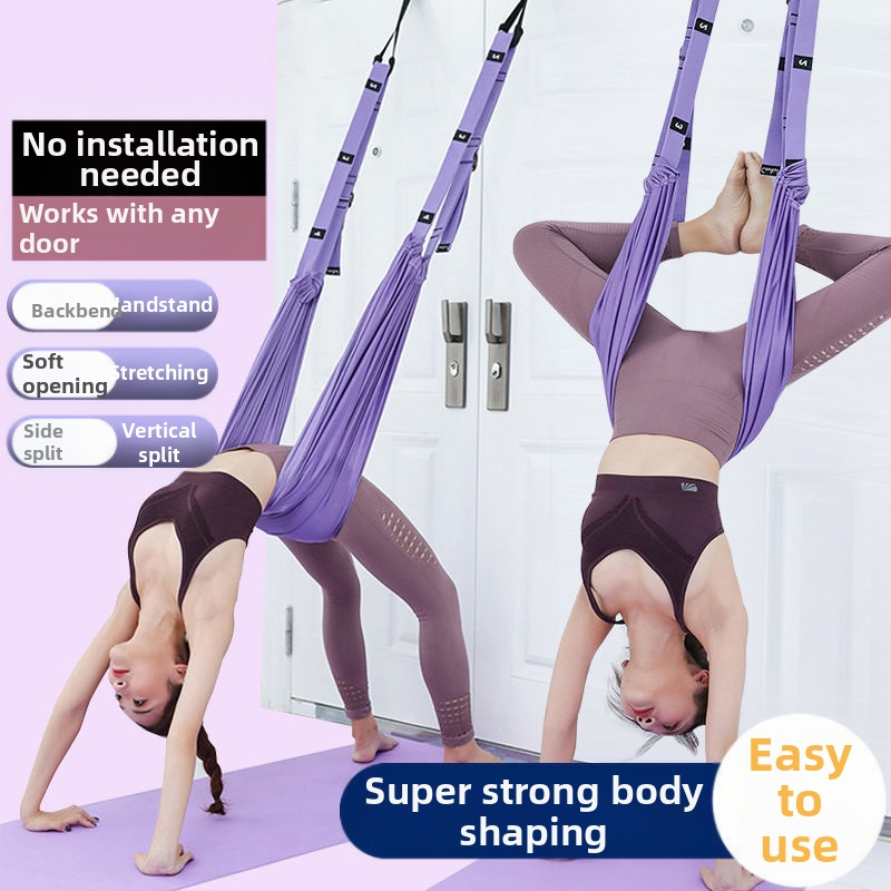 Alumise vöö õhust jooga tross kodujooga hobuse tagurpidi seismise treeningvarustus naiste ukse venitusvöö