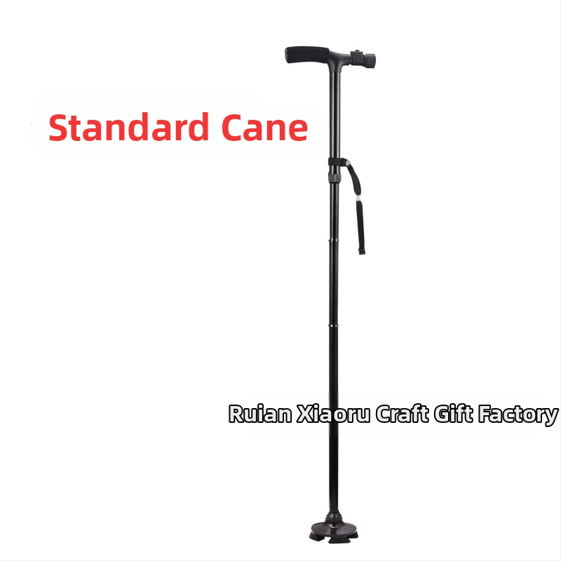 Противоплъзгаща се бастун, четирикраки патерици, телескопични сгъваеми леки патерици от алуминиева сплав, многофункционални патерици с леко регулиране