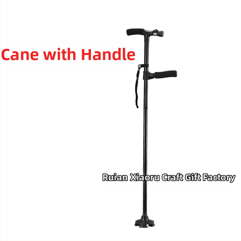 Противоплъзгаща се бастун, четирикраки патерици, телескопични сгъваеми леки патерици от алуминиева сплав, многофункционални патерици с леко регулиране