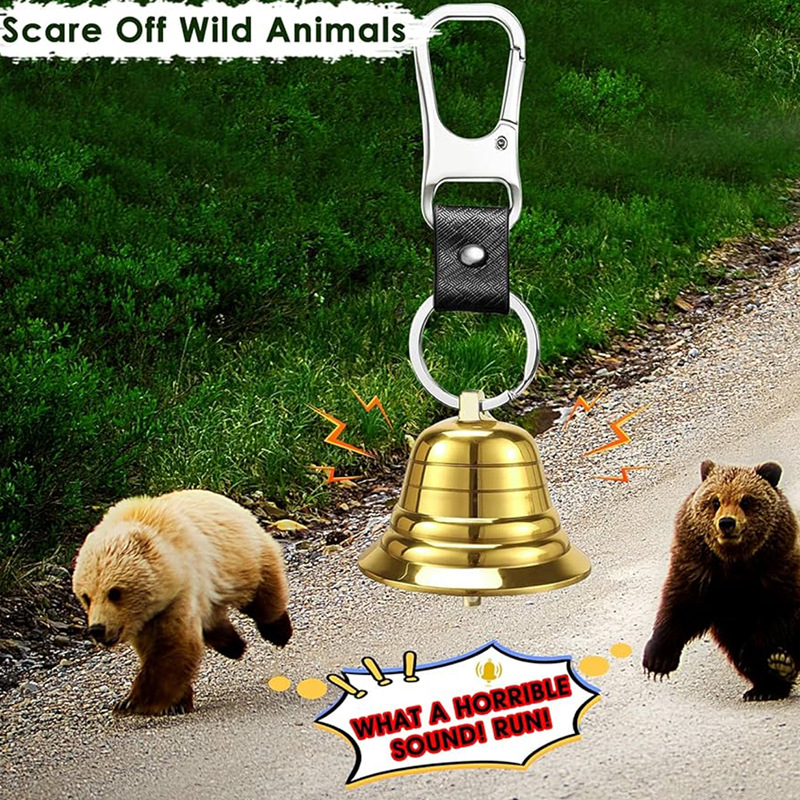 Σφυρίχτρα επιβίωσης με αρκούδα, πεζοπορία, κάμπινγκ, ορειχάλκινο σακίδιο πλάτης, κρεμαστό κόσμημα, ιππασία, ψάρεμα, αναρρίχηση, κάμπινγκ, καμπάνα