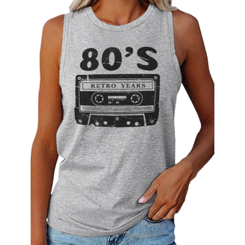 Διασυνοριακή Μόδα Γυναικεία Ρούχα Amazon AliExpress Καλοκαίρι Νέα Μόδα Ολοκληρωμένο Εξατομικευμένο Γιλέκο με Στρογγυλή Λαιμόκοψη, Αμάνικο