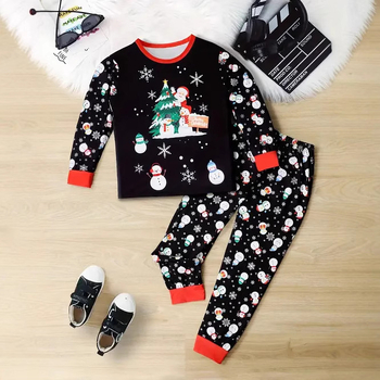 Φούτερ για αγόρια Άνοιξη και Φθινόπωρο 2025 Νέο φούτερ με στρογγυλή λαιμόκοψη, casual, αθλητικό παντελόνι, μοντέρνο σετ δύο τεμαχίων