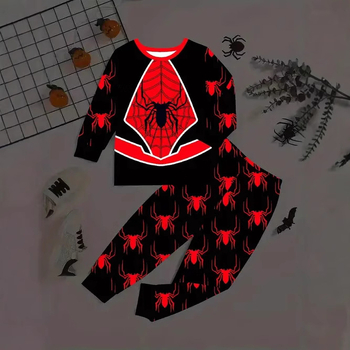 Φούτερ για αγόρια Άνοιξη και Φθινόπωρο 2025 Νέο φούτερ με στρογγυλή λαιμόκοψη, casual, αθλητικό παντελόνι, μοντέρνο σετ δύο τεμαχίων