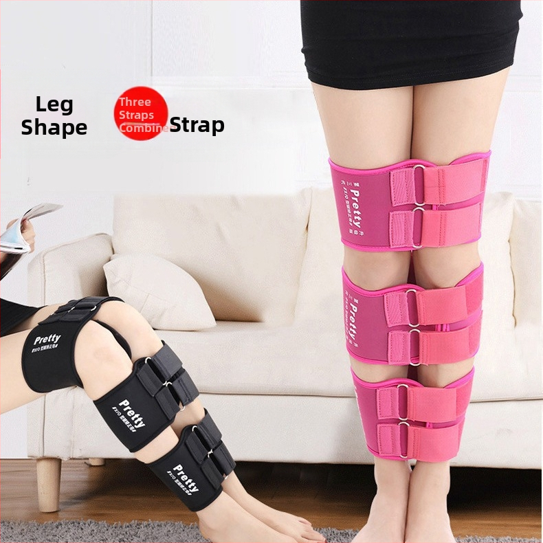 Подобрена каишка за крака за възрастни O-образен крак X-образен крак O-образен прав крак Каишка за крака за красота Корекция на краката с форма на крак