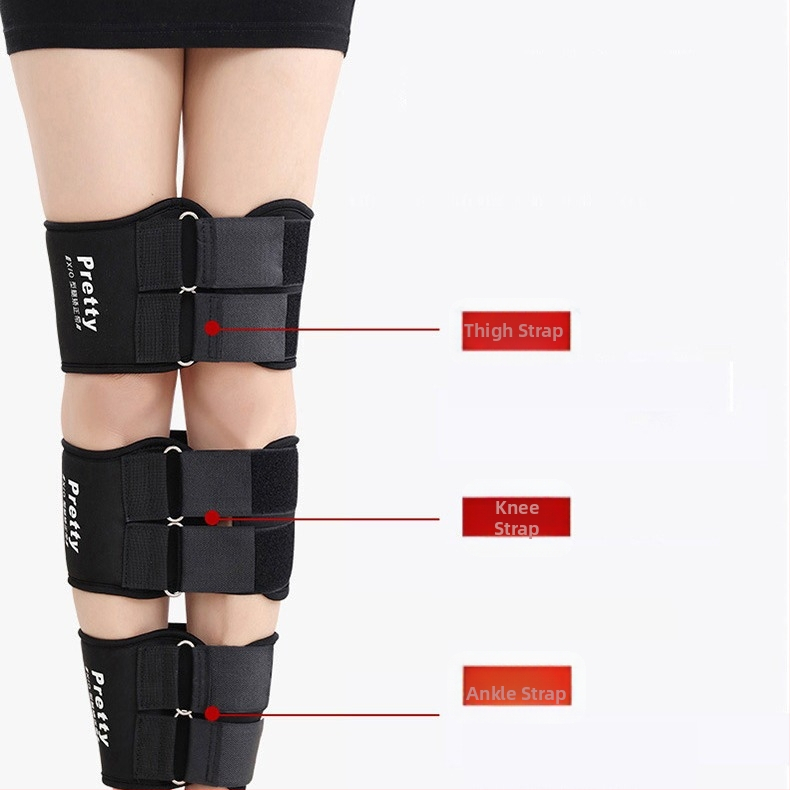 Подобрена каишка за крака за възрастни O-образен крак X-образен крак O-образен прав крак Каишка за крака за красота Корекция на краката с форма на крак