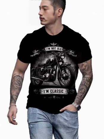 Τάση μόδας 2025 Ανδρικό κρανίο 3D εκτύπωσης μόδας εκρηκτικό δημοφιλές τυπωμένο μπλουζάκι