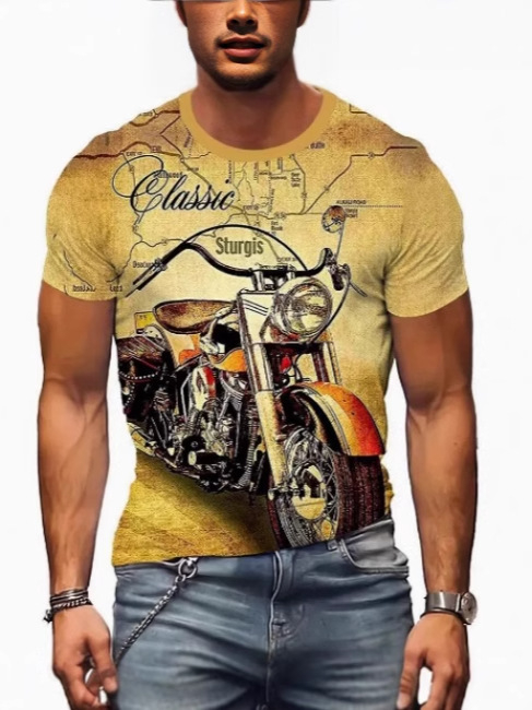 2025. aasta moesuund meeste kolju 3D-printimisega moodne plahvatusohtlik populaarne trükitud T-särk