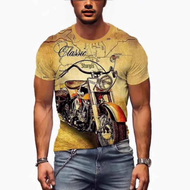 2025. aasta moesuund meeste kolju 3D-printimisega moodne plahvatusohtlik populaarne trükitud T-särk