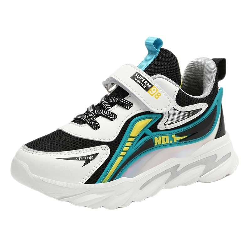 Jinjiangi tehase poiste kingad 2023 kevad- ja sügiskollektsioonist uued hingavad võrgust poiste tossud libisemiskindlad kulumiskindlad