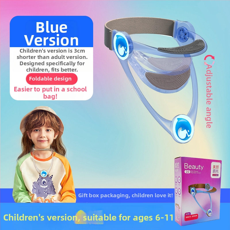 Nelja põlvkonna kaelahari, vibuvastane reguleeritav täiskasvanutele mõeldud lapsekaitse, õpilaste kodutööde vibuga kaela hoidmiseks, kaela tõstja