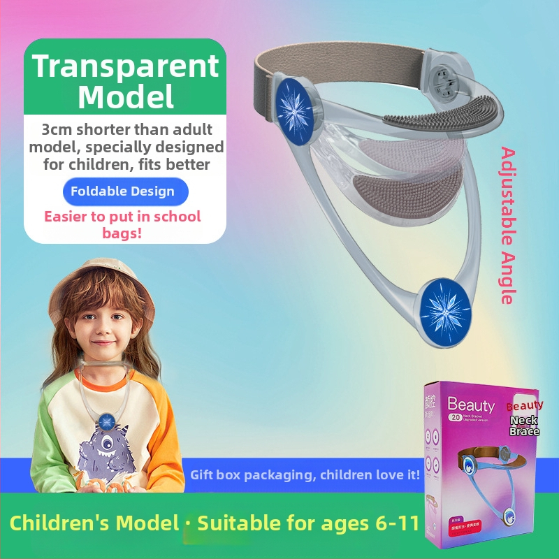 Nelja põlvkonna kaelahari, vibuvastane reguleeritav täiskasvanutele mõeldud lapsekaitse, õpilaste kodutööde vibuga kaela hoidmiseks, kaela tõstja