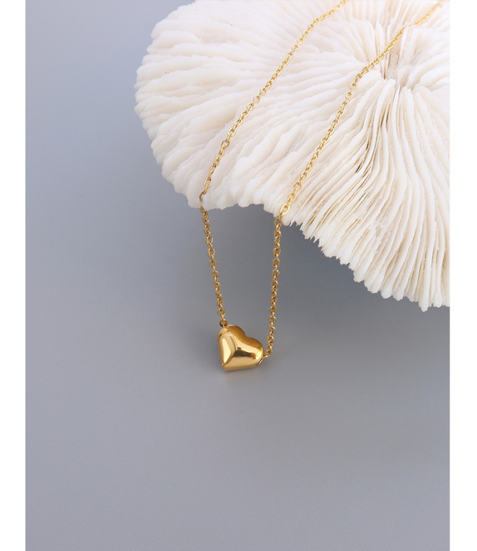 Amazoni peen moodne südamekujuline tsirkoonist ripatskaelakee läbi augu armastuse tsirkoonist kaelakee temperamendiga daamide kaelakee