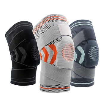 Αθλητικό προστατευτικό γονάτου ανδρικού εξοπλισμού μπάσκετ προστατευτικό κάλυμμα γόνατος άρθρωσης ιμάντα καλοκαιρινού τραυματισμού επαγγελματικού μηνίσκου μπάντμιντον