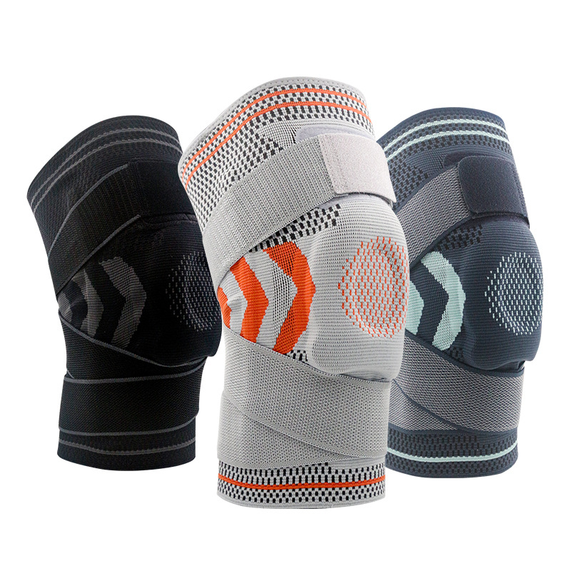 Αθλητικό προστατευτικό γονάτου ανδρικού εξοπλισμού μπάσκετ προστατευτικό κάλυμμα γόνατος άρθρωσης ιμάντα καλοκαιρινού τραυματισμού επαγγελματικού μηνίσκου μπάντμιντον
