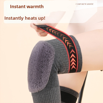 Täidetud põlvekaitsmed meestele ja naistele vanade külmade jalgade soojas hoidmiseks, eakate liigesed, jalapadjad külmarattasõidu vältimiseks, pikendatud ja paksendatud sügisel ja talvel