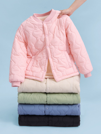 Εξωτερικό εμπόριο εξαγωγών παιδικό μπουφάν με επένδυση από πούπουλο και βαμβάκι, εσωτερικό δοχείο για αγόρια και κορίτσια μαθητές, ζεστό και βελούδινο παλτό για μεγάλα παιδικά ρούχα με επένδυση από βαμβάκι