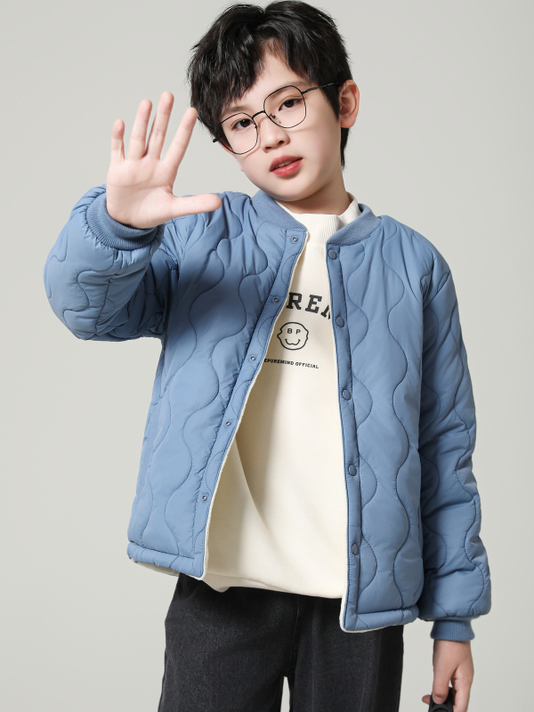 Εξωτερικό εμπόριο εξαγωγών παιδικό μπουφάν με επένδυση από πούπουλο και βαμβάκι, εσωτερικό δοχείο για αγόρια και κορίτσια μαθητές, ζεστό και βελούδινο παλτό για μεγάλα παιδικά ρούχα με επένδυση από βαμβάκι