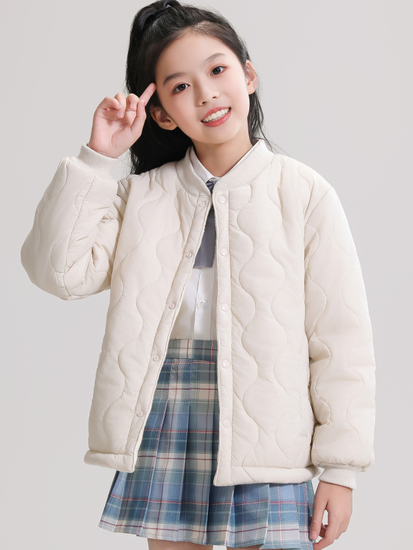 Εξωτερικό εμπόριο εξαγωγών παιδικό μπουφάν με επένδυση από πούπουλο και βαμβάκι, εσωτερικό δοχείο για αγόρια και κορίτσια μαθητές, ζεστό και βελούδινο παλτό για μεγάλα παιδικά ρούχα με επένδυση από βαμβάκι