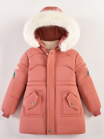 Νέο παιδικό βαμβακερό παλτό για κορίτσια με παχύρρευστη διασυνοριακή εξαγωγή του 2025, 3-7 ετών