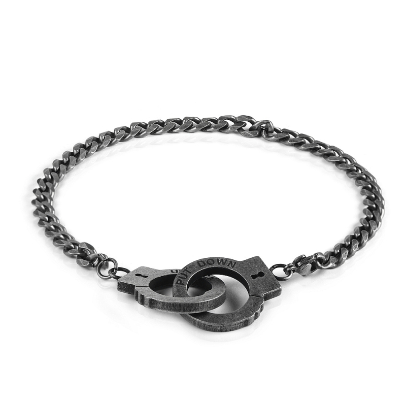 Euroopa ja Ameerika moebrändi retro PUT DOWN nõgusad usutähed meeste ja naiste käerauad kaelakee paari kampsunikett