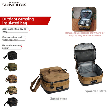 Kalnų klientams lauko pikniko krepšys su izoliacija šaldytuvo izoliacinė dėžė nešiojamas nešiojamas Oksfordo audinio krepšys, atsparus dilimui