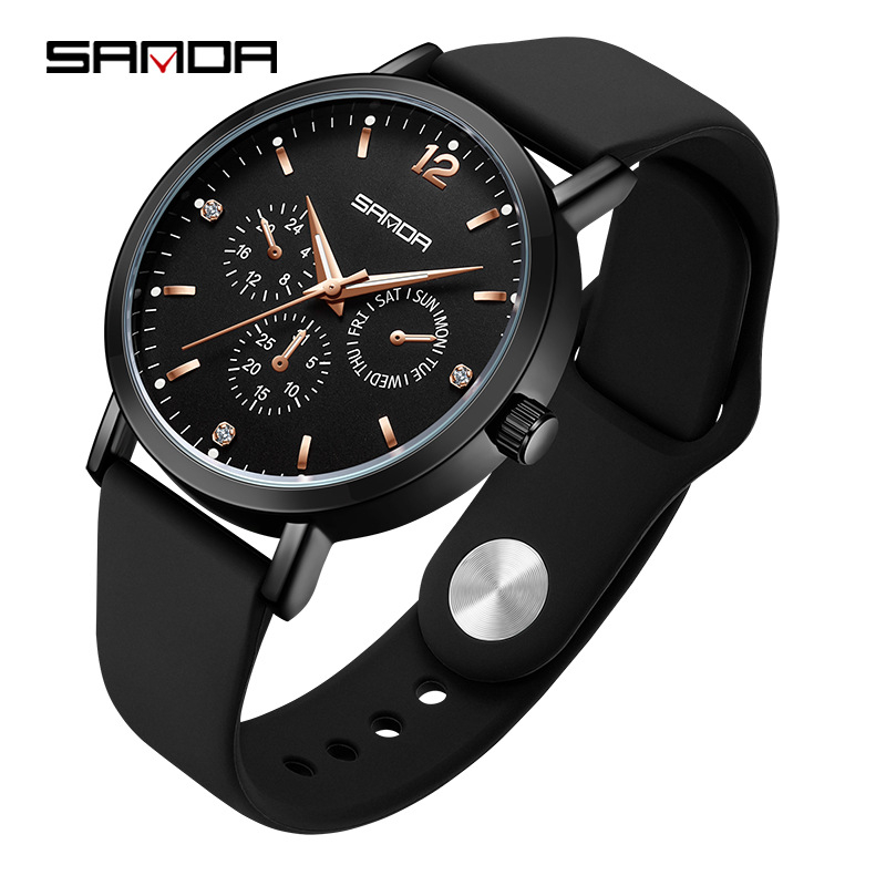 Sanda Source Factory Quartz Watch Adolescent Coreeană La Modă Quartz Watch Retro Casual La Modă Men's Watch