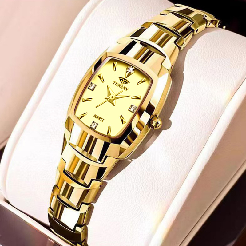 Ruudukujuline naiste käekell Väike mood Korea jumalanna käekell Veekindel tudengikella naiste käekell Trendikas uus