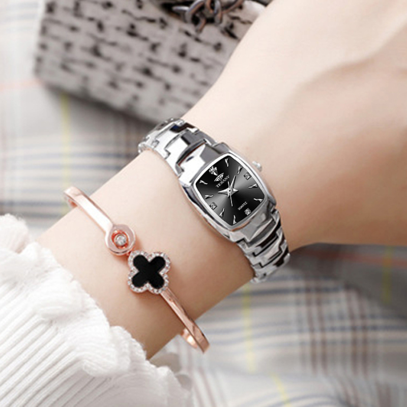 Ruudukujuline naiste käekell Väike mood Korea jumalanna käekell Veekindel tudengikella naiste käekell Trendikas uus