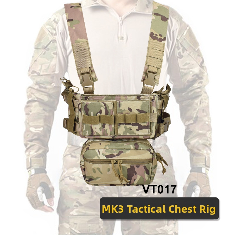 Тактическа жилетка за външни и външни военни MK3, висяща на гърдите, 1000D найлон, лека тактическа жилетка с лента за корем