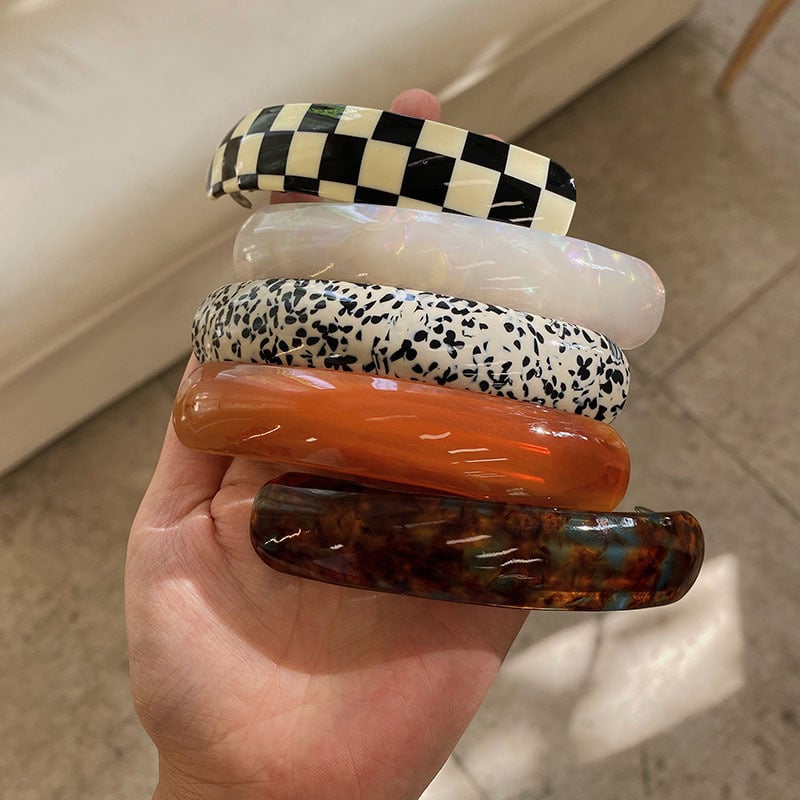 Japanska i korejska jesensko-zimska francuska elegantna ovalna zakrivljena retro acetatna proljetna kopča visokokvalitetna ukosnica za kosu s repom, nova