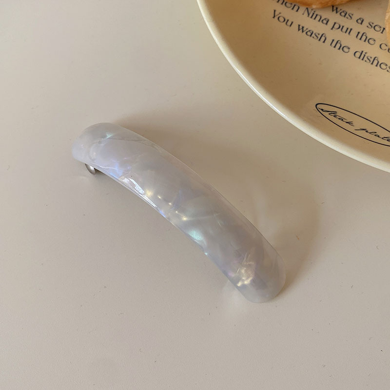 Japanska i korejska jesensko-zimska francuska elegantna ovalna zakrivljena retro acetatna proljetna kopča visokokvalitetna ukosnica za kosu s repom, nova