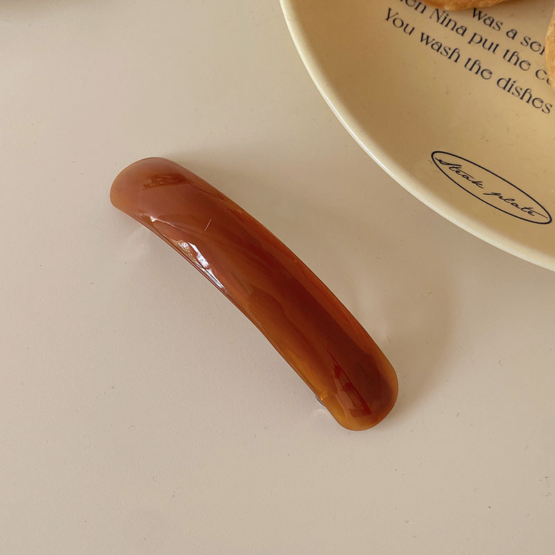 Japanska i korejska jesensko-zimska francuska elegantna ovalna zakrivljena retro acetatna proljetna kopča visokokvalitetna ukosnica za kosu s repom, nova