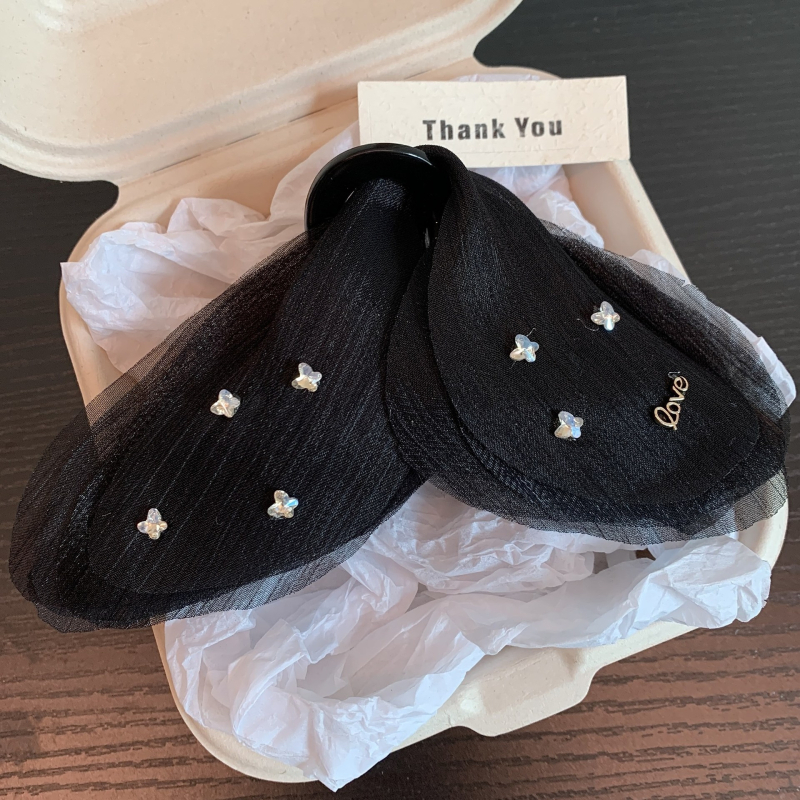 Prantsuse stiilis superhaldjas tüllliblikas-välkklamber, naiste juukseaksessuaarid, elegantne juukseklamber, juuksehaiklõksuga peakatted, suured juukseaksessuaarid