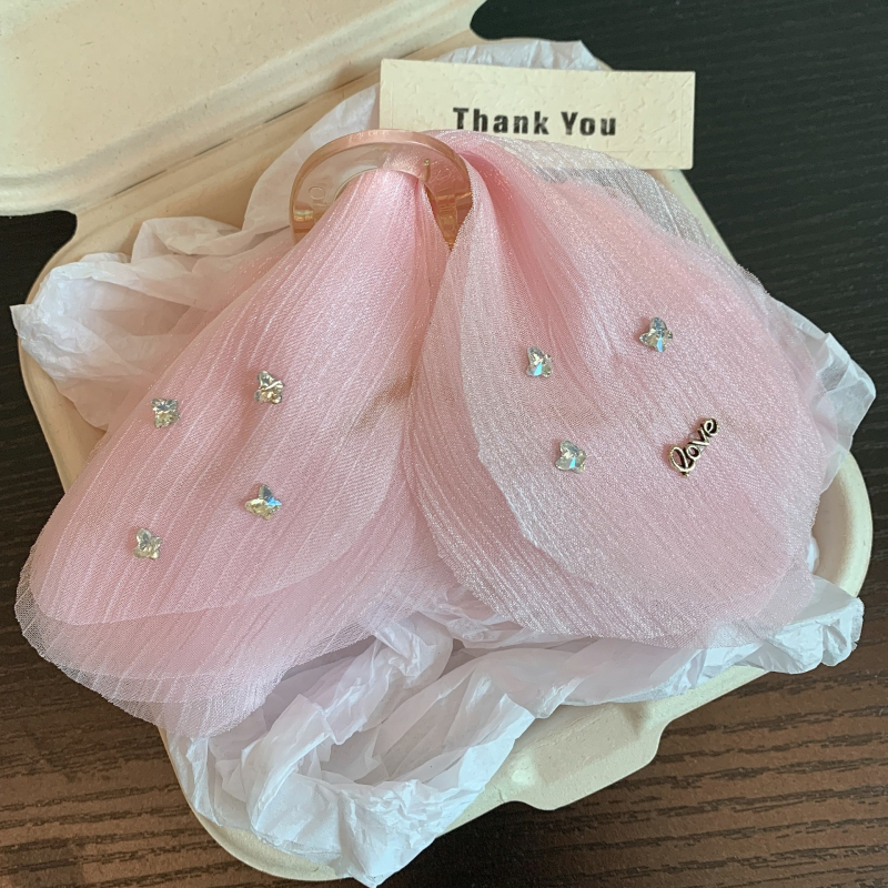 Prantsuse stiilis superhaldjas tüllliblikas-välkklamber, naiste juukseaksessuaarid, elegantne juukseklamber, juuksehaiklõksuga peakatted, suured juukseaksessuaarid