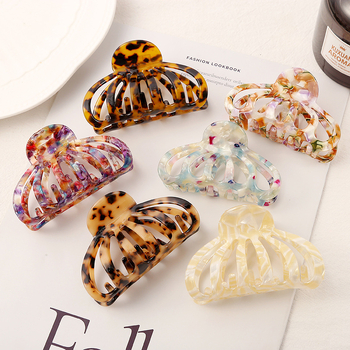 Äädikhappega suur juukseklamber Prantsuse retro soenguga juukseklamber naistele Lihtne kuklasse asetatav metsastiilis luksuslik juukseklamber naistele