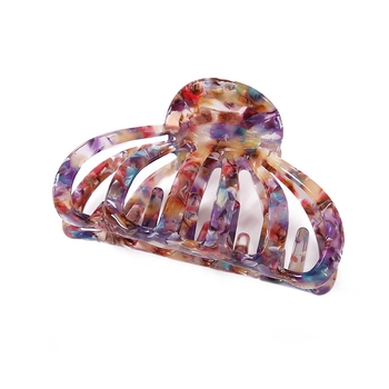 Μεγάλο κλιπ μαλλιών με οξικό οξύ, γαλλικό ρετρό κλιπ μαλλιών για γυναίκες, απλό κλιπ μαλλιών στο πίσω μέρος του κεφαλιού, σε στυλ δάσους, υψηλής ποιότητας για γυναίκες